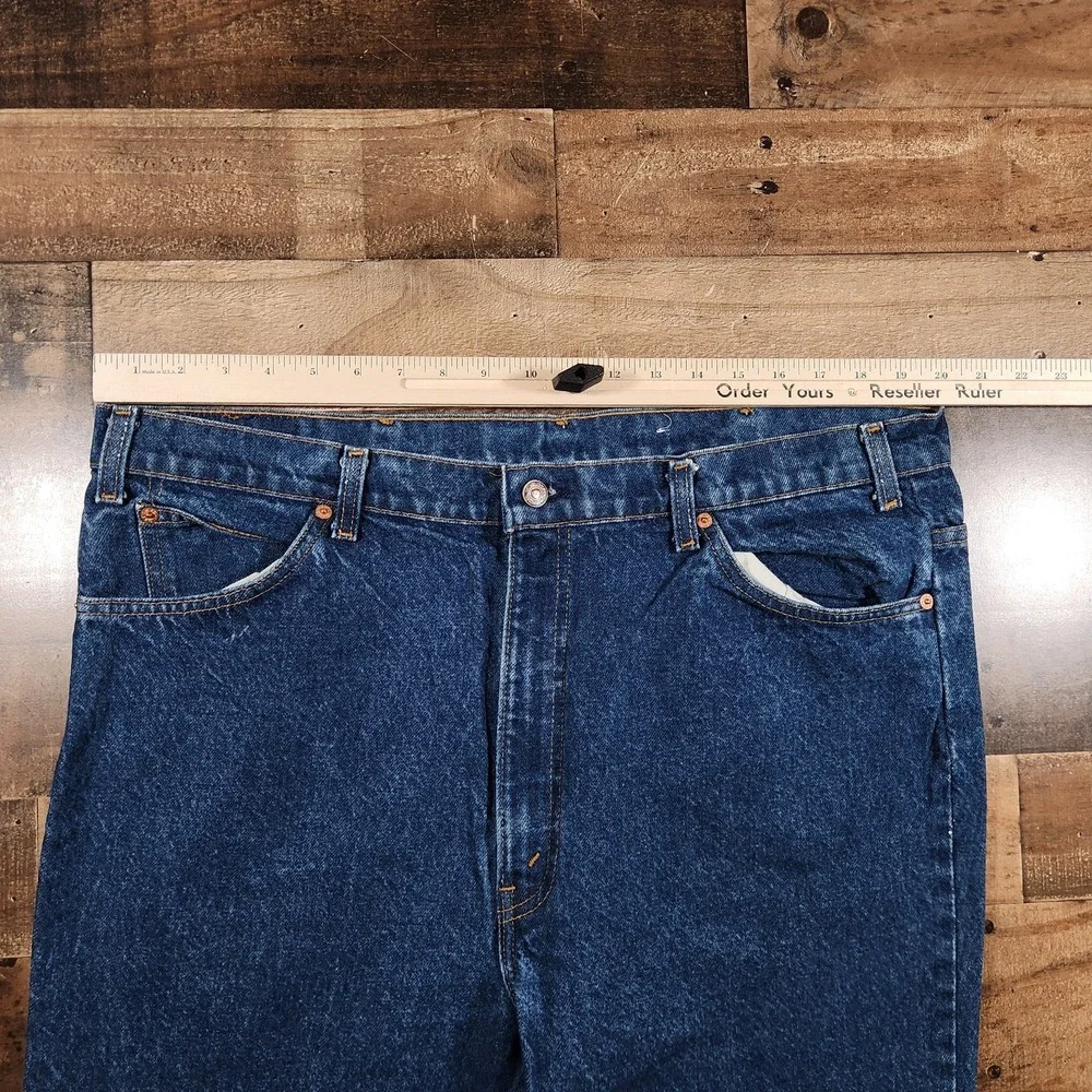 Vintage Levis 517 Jeans Pants Mens 40x30 Blue Denim Orange Tab 70s 80s Tag 42x32